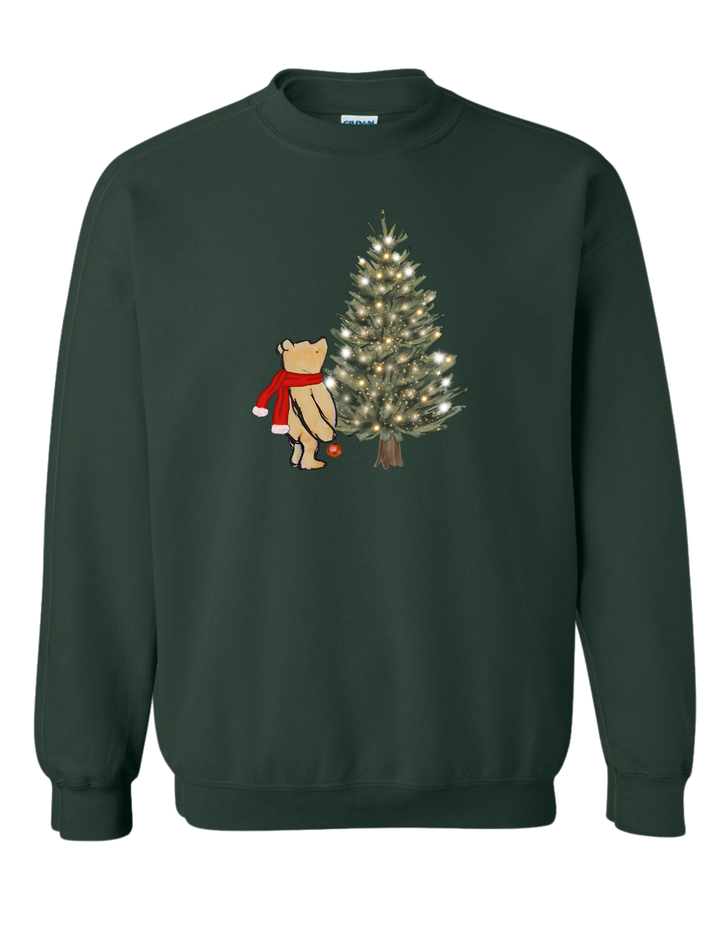 Winnie Christmas Tree Crewneck