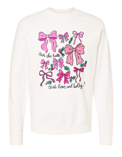 Bows & Holly Crewneck