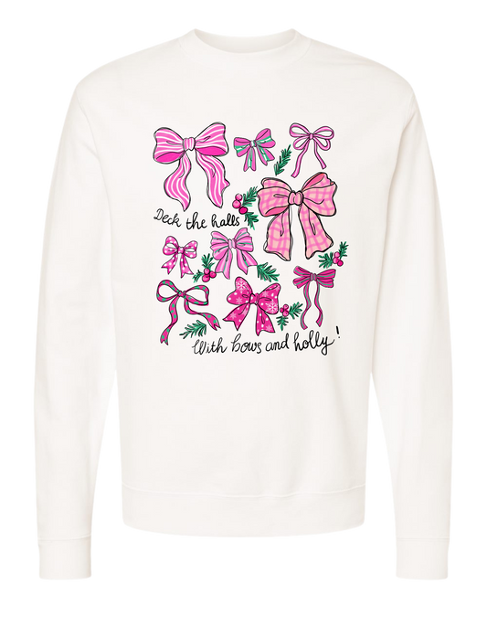 Bows & Holly Crewneck