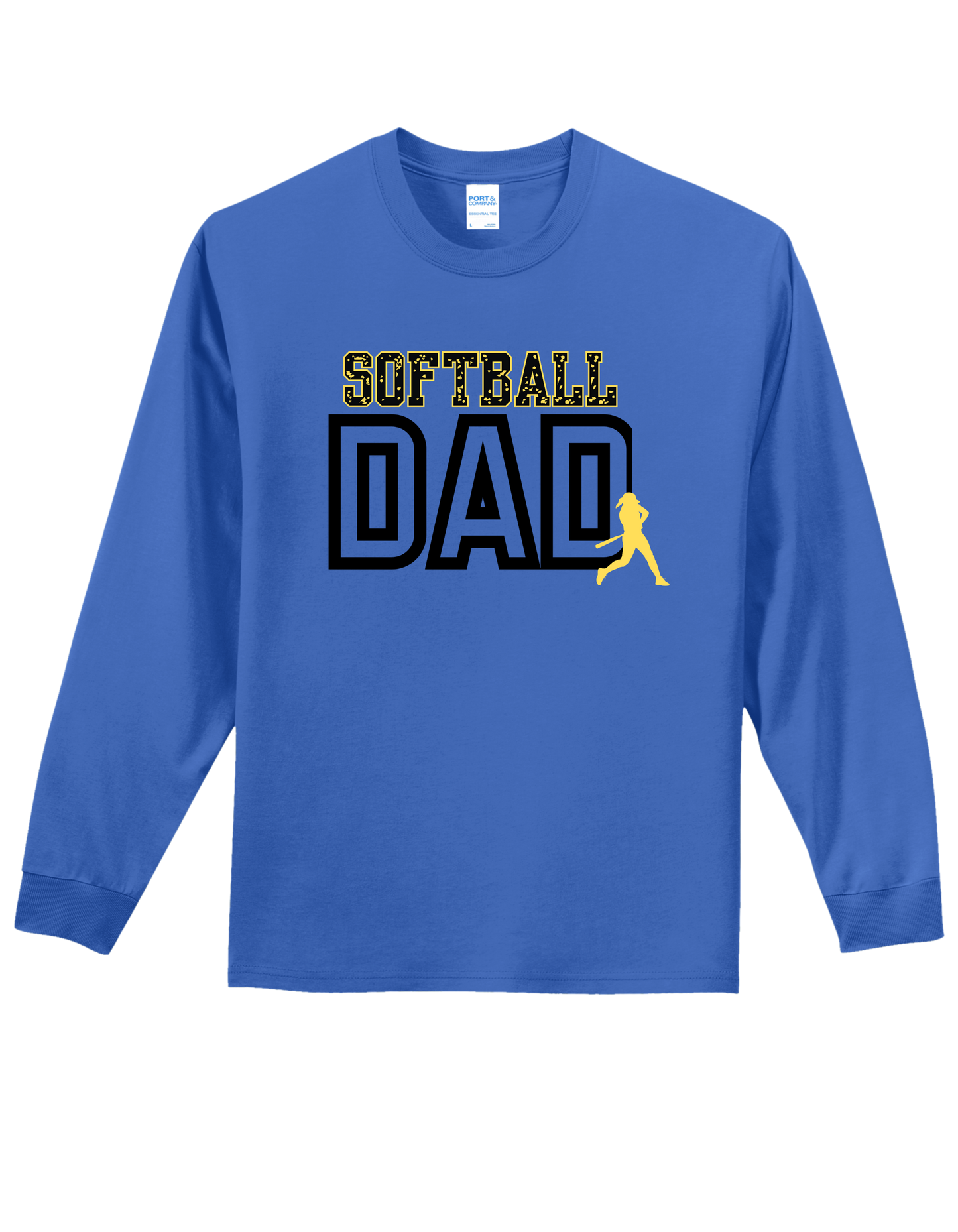 Softball Dad "CUSTOM NAME" LongSleeve - PLEASE READ DESCRIPTION