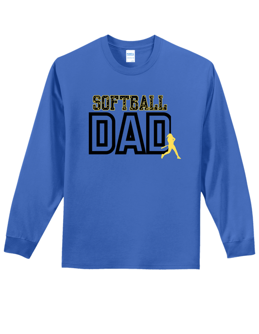 Softball Dad "CUSTOM NAME" LongSleeve - PLEASE READ DESCRIPTION
