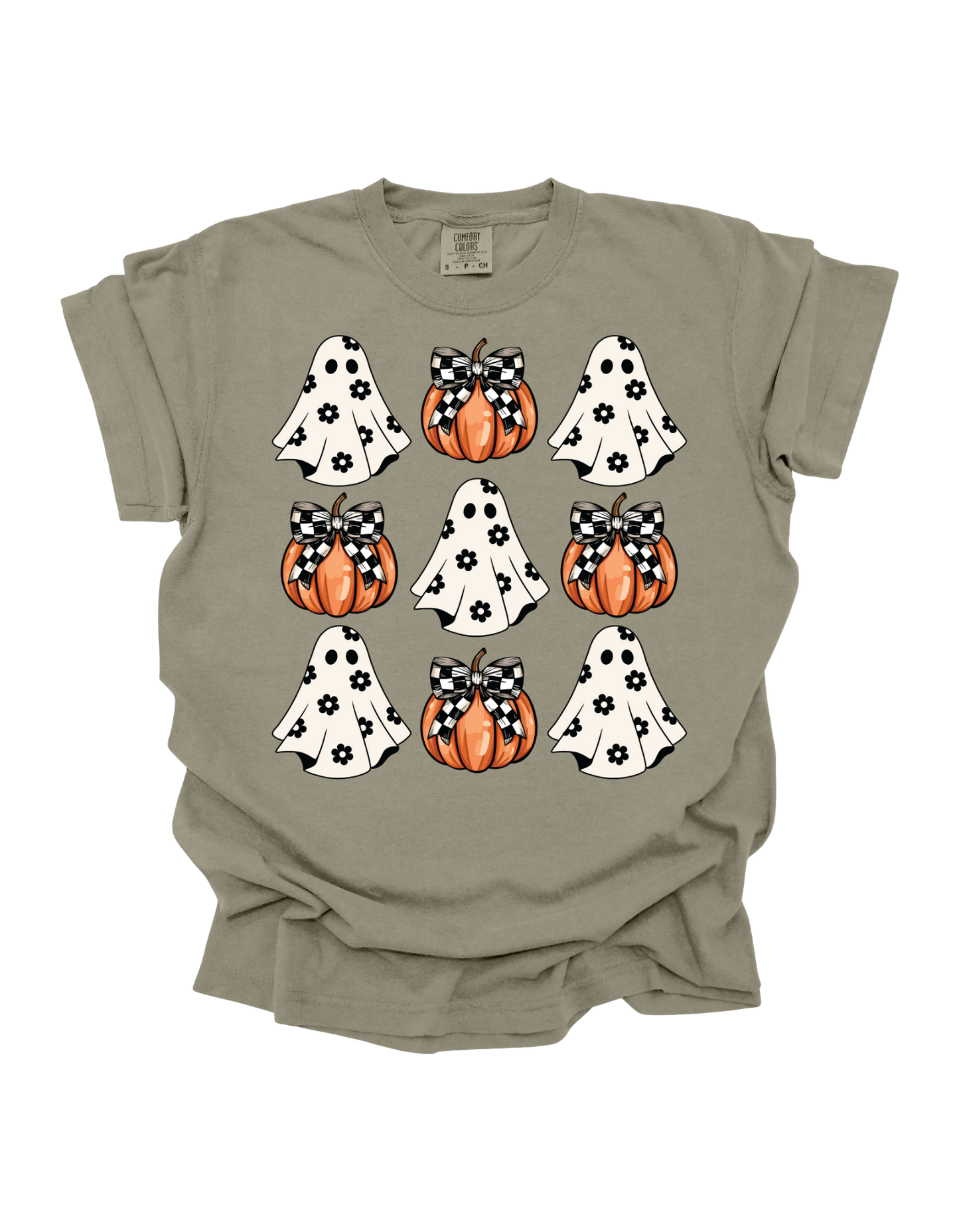 Checkered-Bow Coquette Comfort Colors T-Shirt