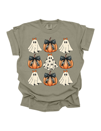 Pumpkin-Ghost Coquette Comfort Colors T-Shirt