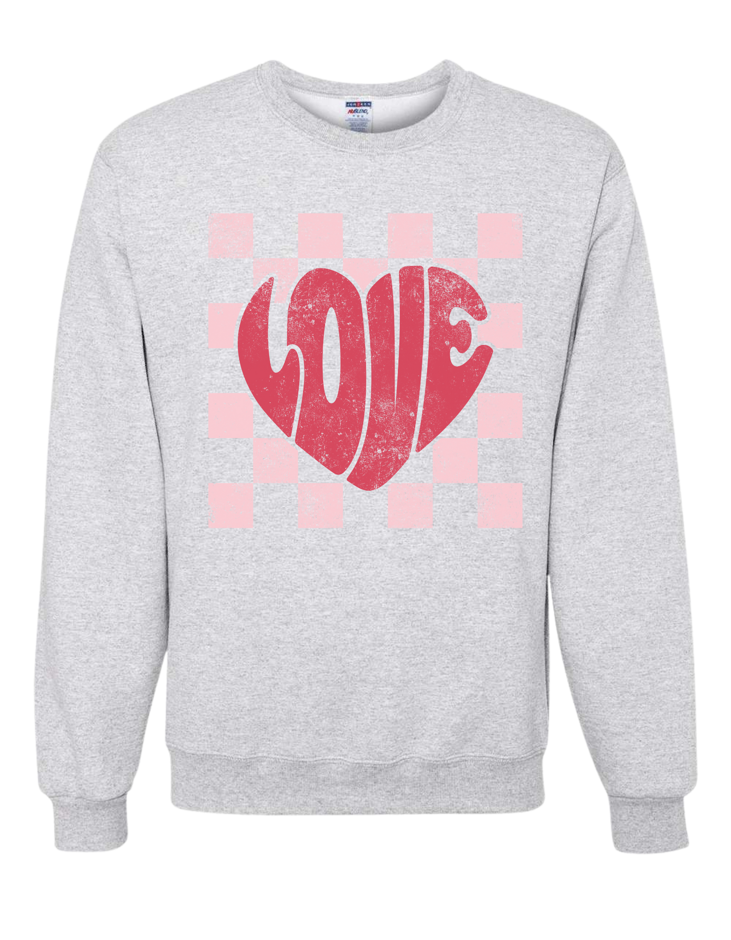 Checkered Love Crewneck