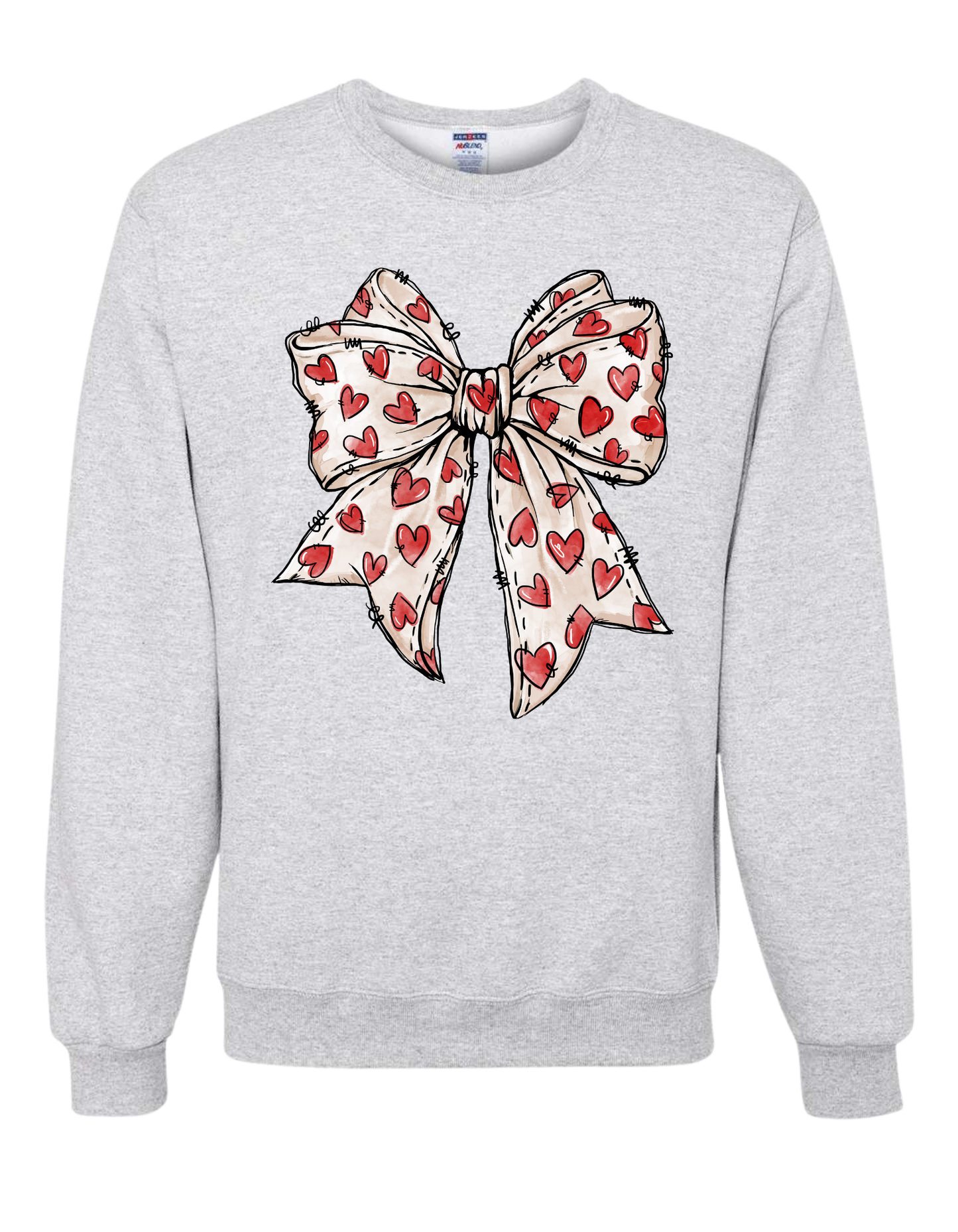 Bow of Hearts Crewneck