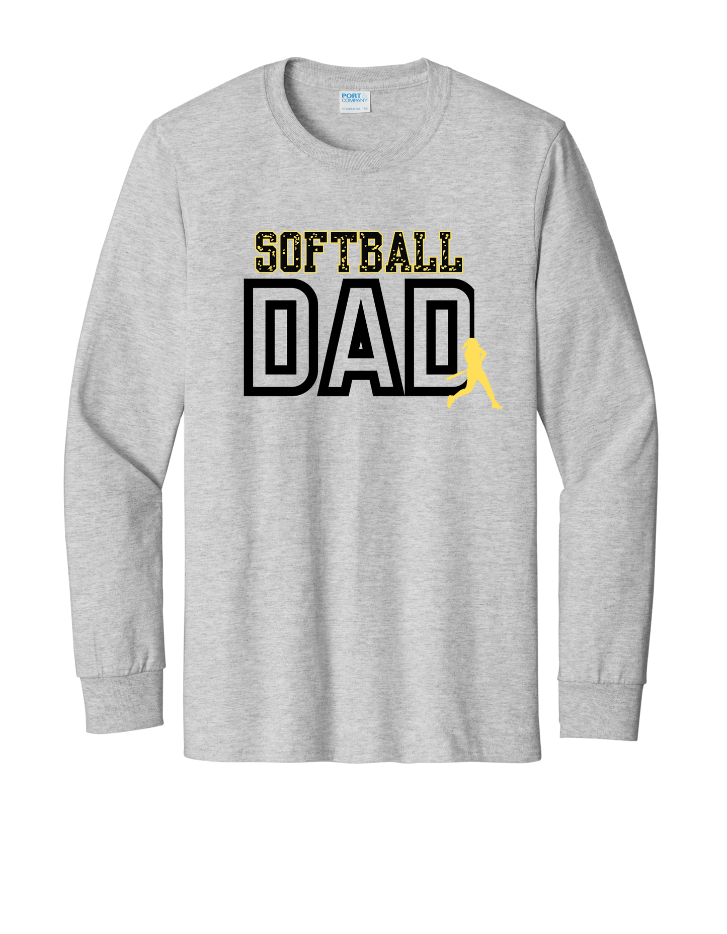 Softball Dad "CUSTOM NAME" LongSleeve - PLEASE READ DESCRIPTION