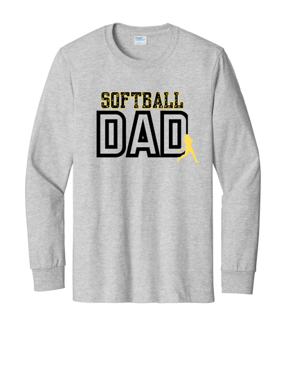 Softball Dad "CUSTOM NAME" LongSleeve - PLEASE READ DESCRIPTION