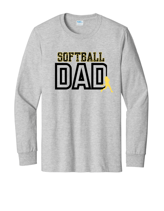 Softball Dad "CUSTOM NAME" LongSleeve - PLEASE READ DESCRIPTION