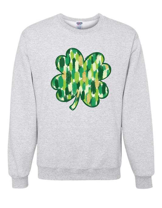Camo Clover Crewneck
