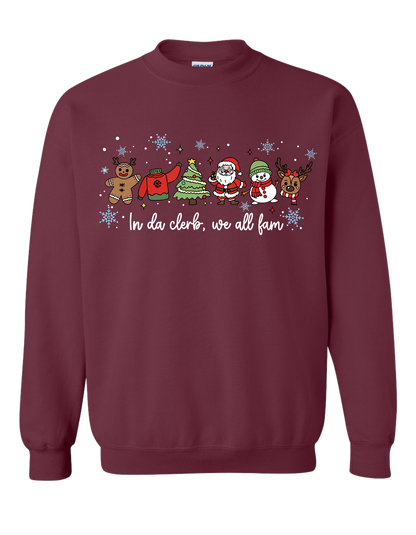 In Da Clerb, We All Fam Crewneck