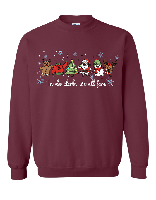In Da Clerb, We All Fam Crewneck