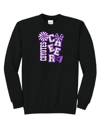 Coyotes Staggered Cheer Crewneck