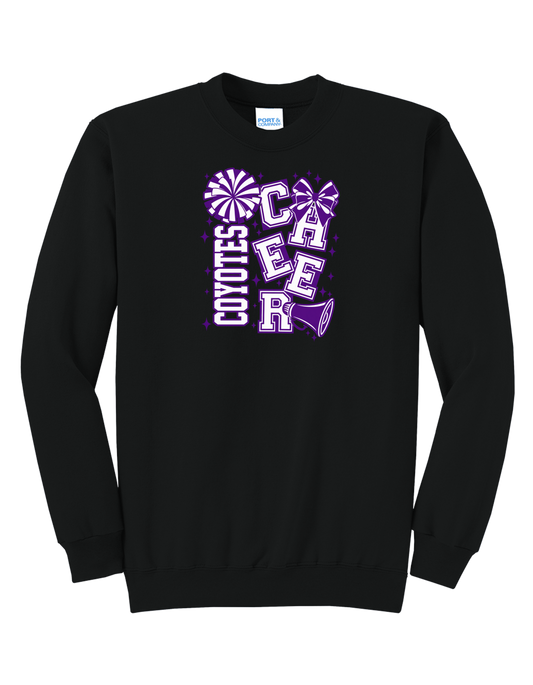 Coyotes Staggered Cheer Crewneck