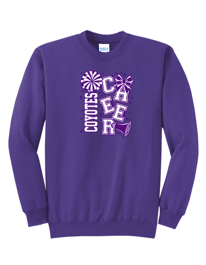 Coyotes Staggered Cheer Crewneck