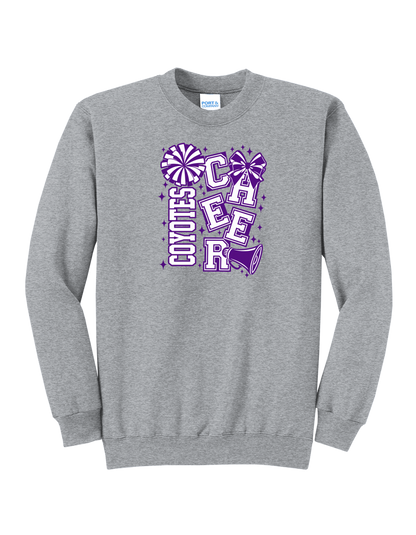 Coyotes Staggered Cheer Crewneck