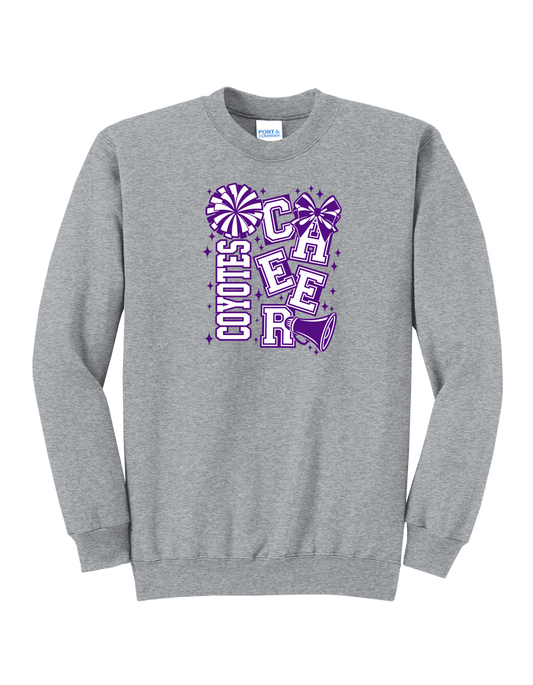 Coyotes Staggered Cheer Crewneck