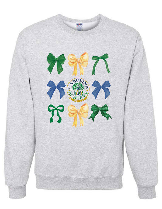 Carolina Achieve Coquette Bow Crewneck