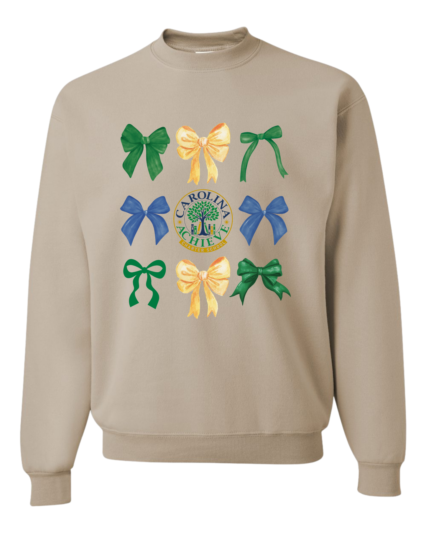 Carolina Achieve Coquette Bow Crewneck