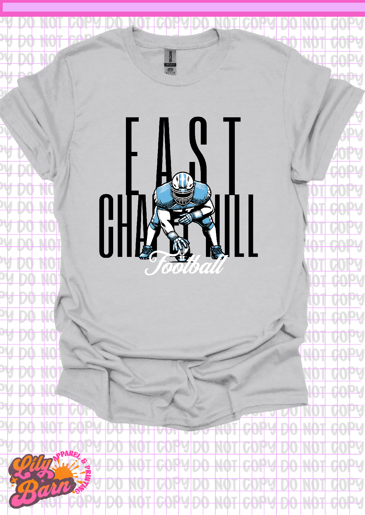 East Chapel Hill Football Stance T-Shirt