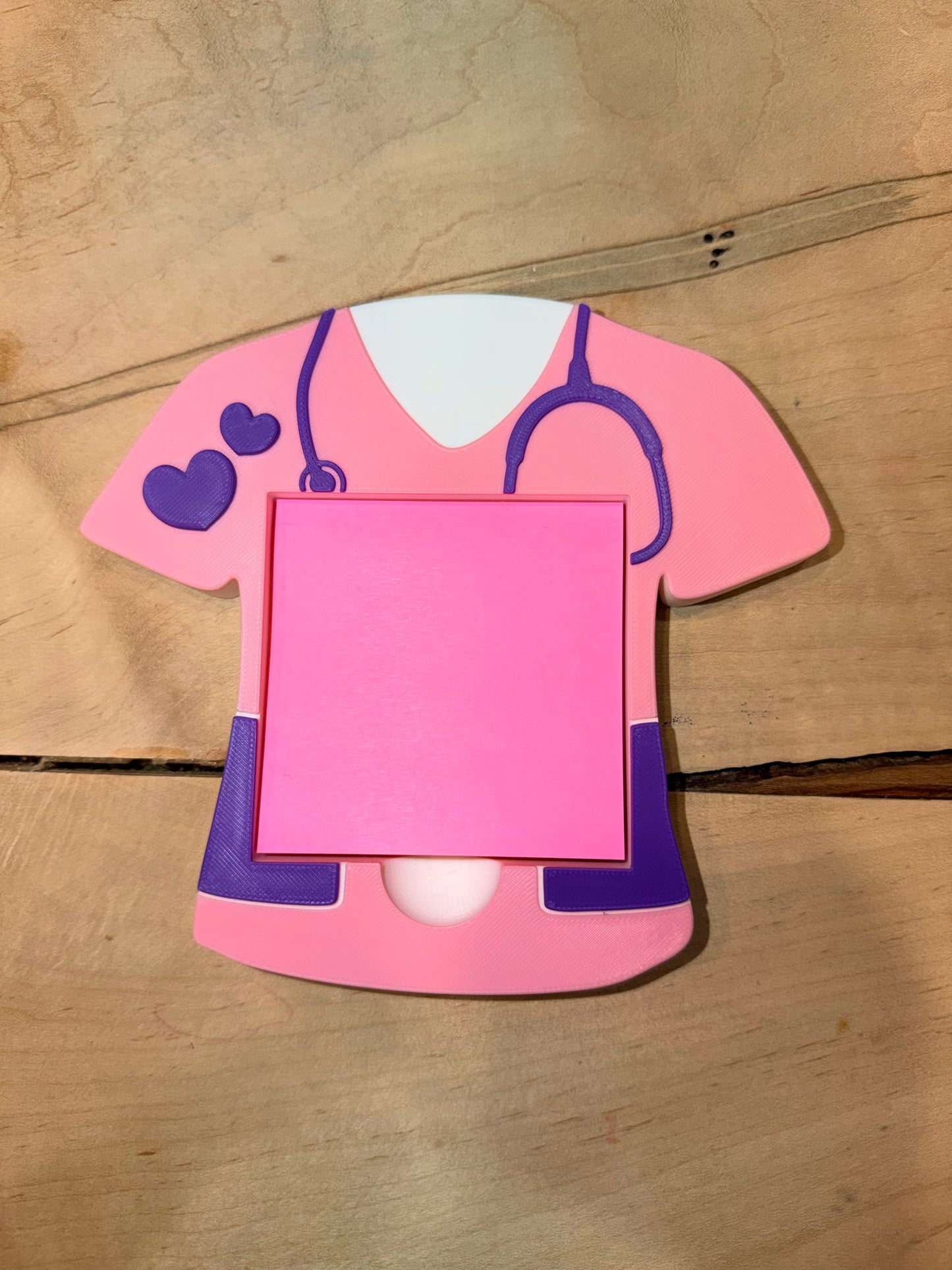 Scrub Top Sticky Note Holder