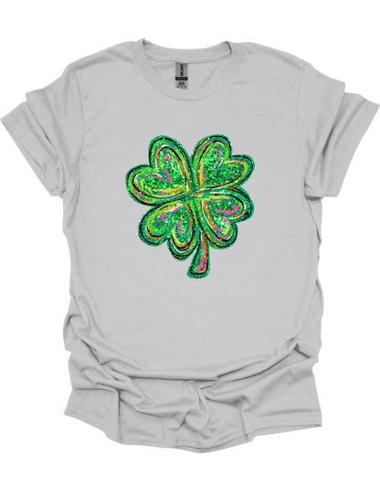 Sparkly Four Leaf Clover T-Shirt