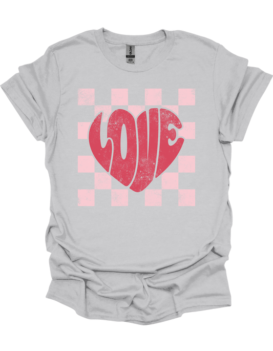 Checkered Love T-Shirt