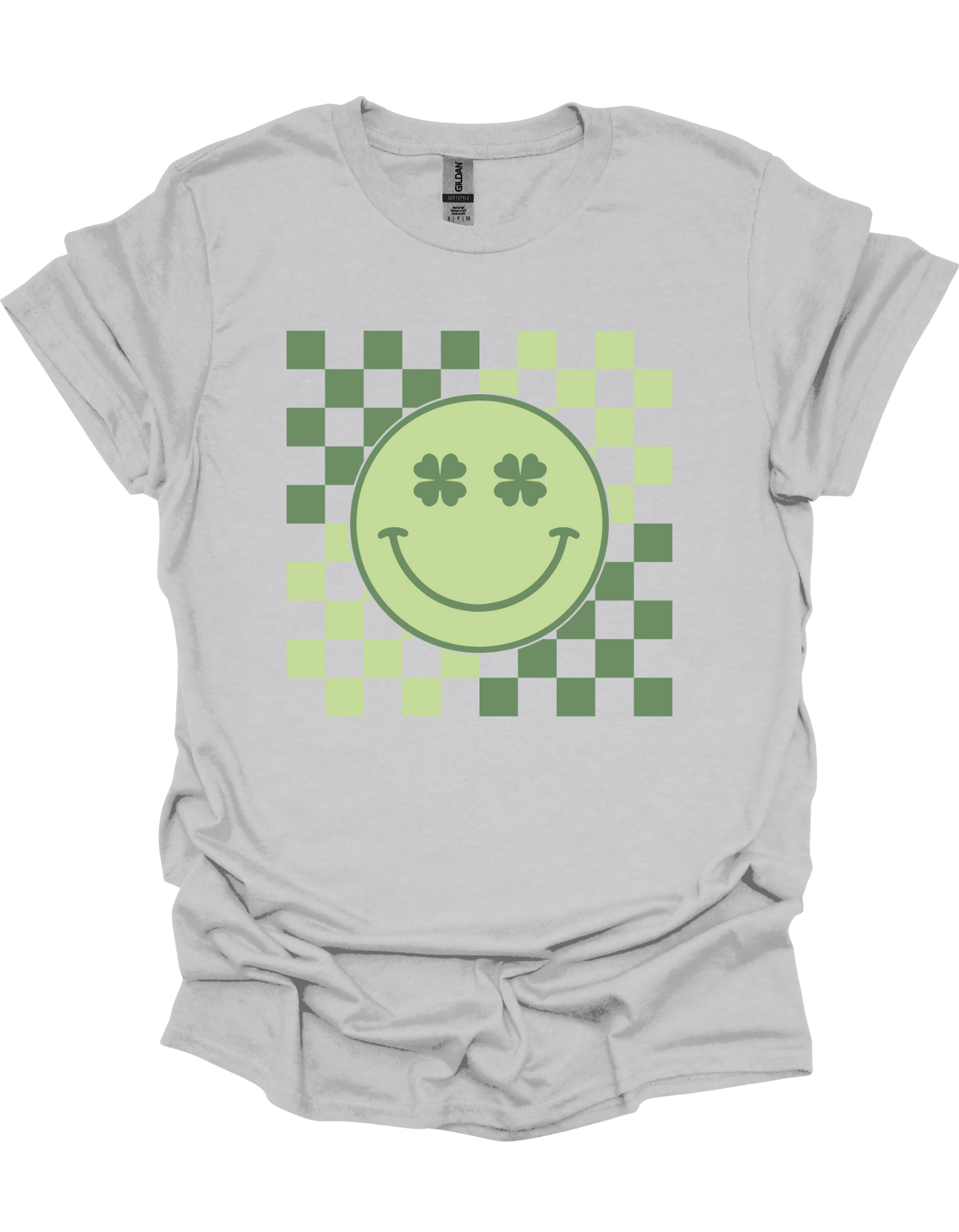Checkered Smiley Face T-Shirt