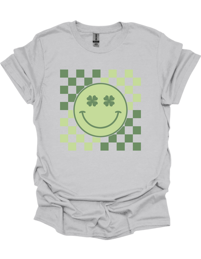 Checkered Smiley Face T-Shirt