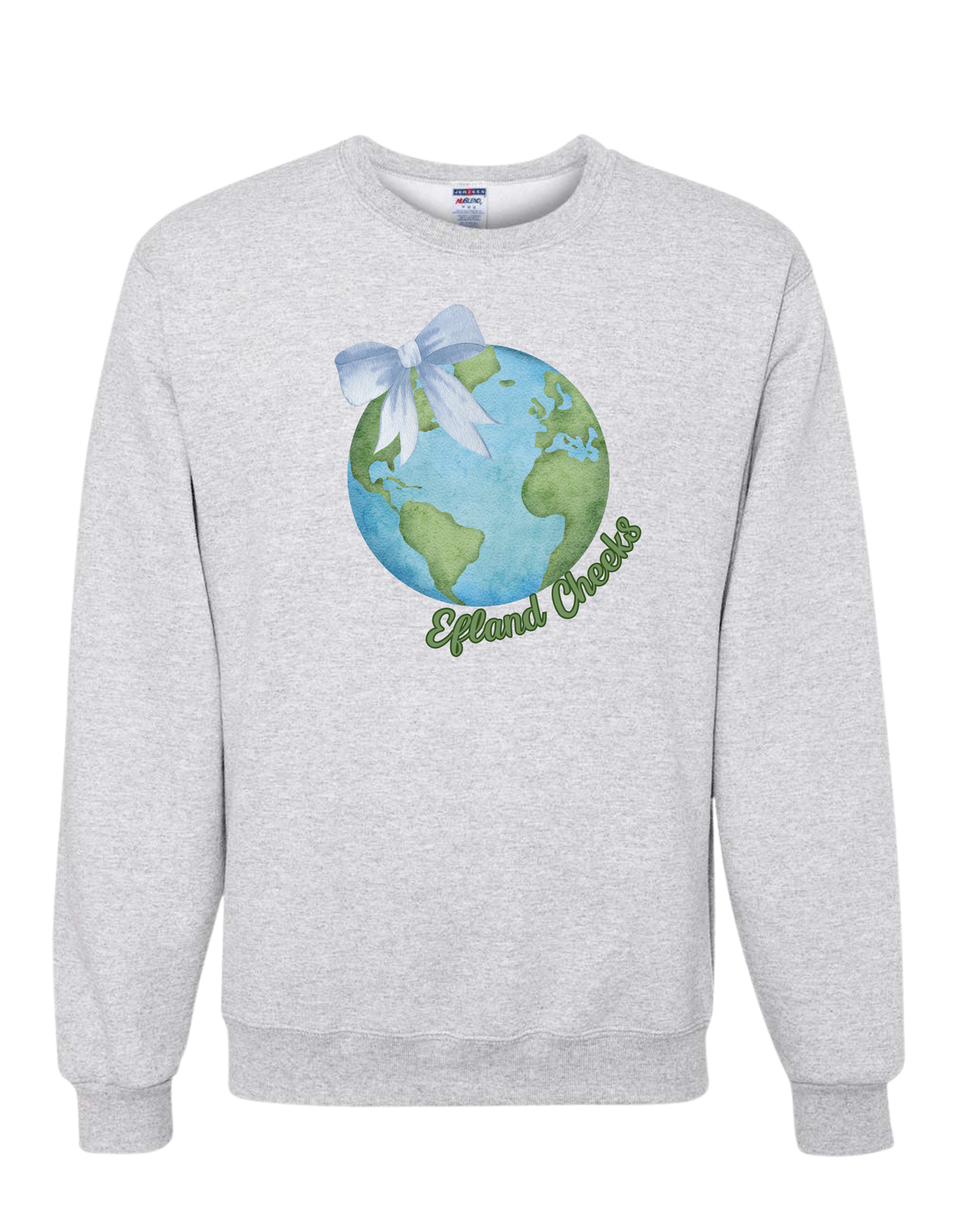Efland Cheeks  Bow Globe Crewneck