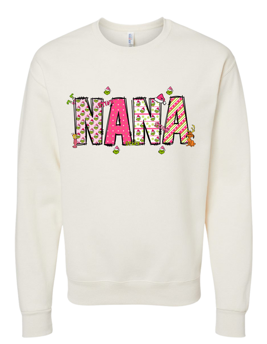 Grinch Inspired CUSTOM Name Crew/T-Shirt FRONT & BACK CUSTOM with NAMES - READ DESCRIPTION (Copy)