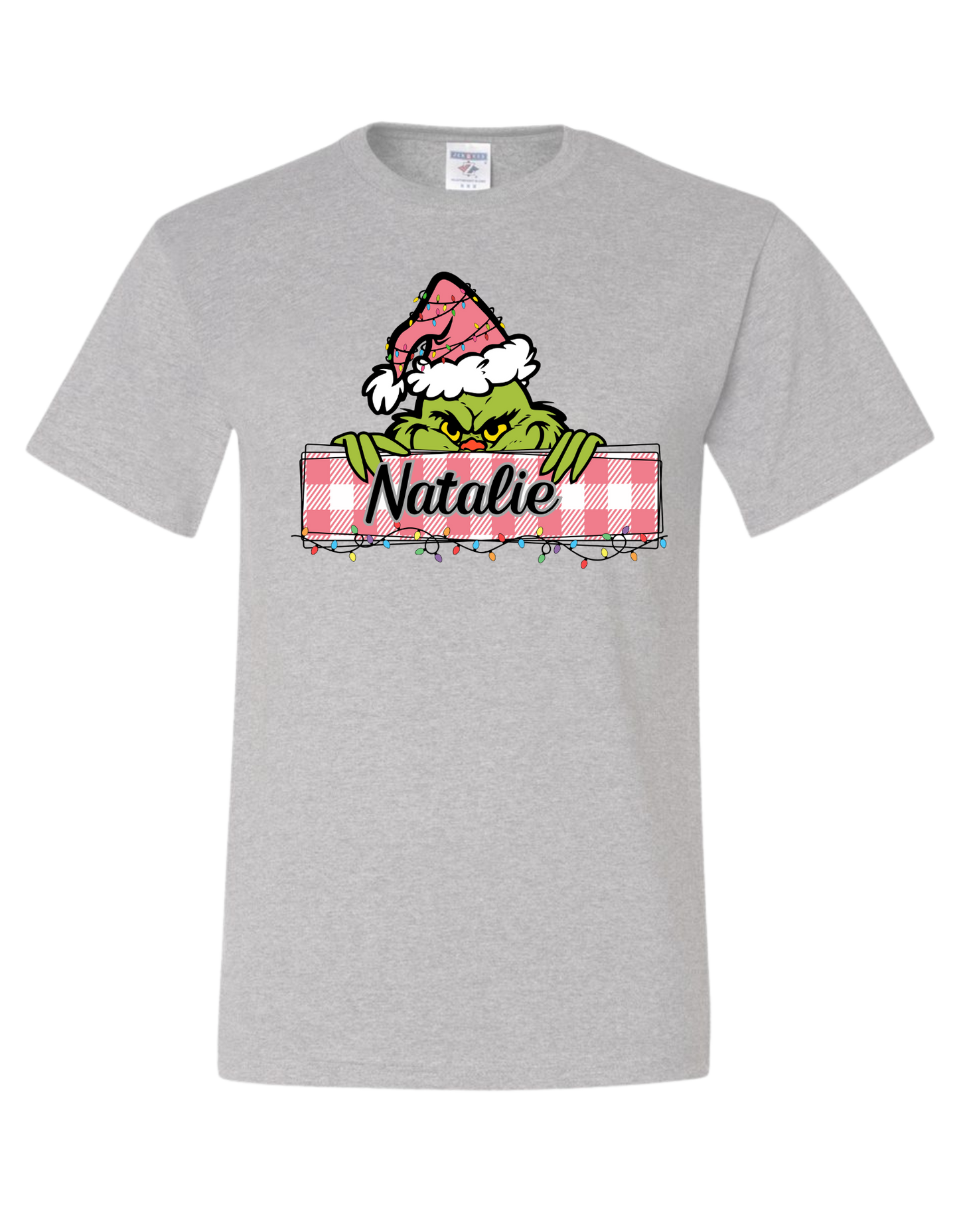 GIRLS Kids Grinch Name Custom Shirt