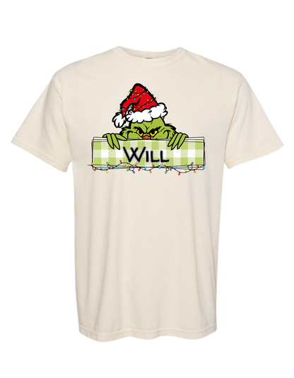 Boys Kids Grinch Name Custom Shirt