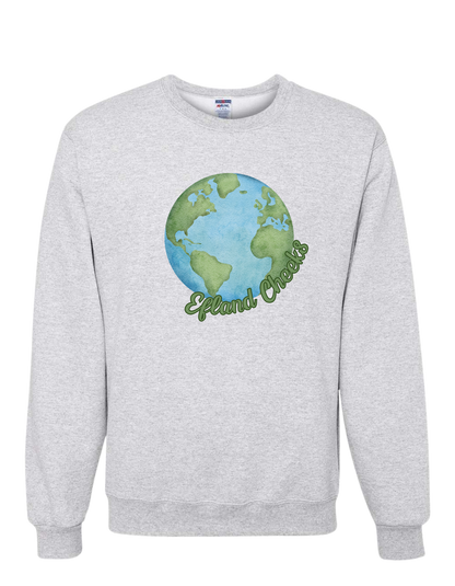 Efland Cheeks Globe with Wording Crewneck
