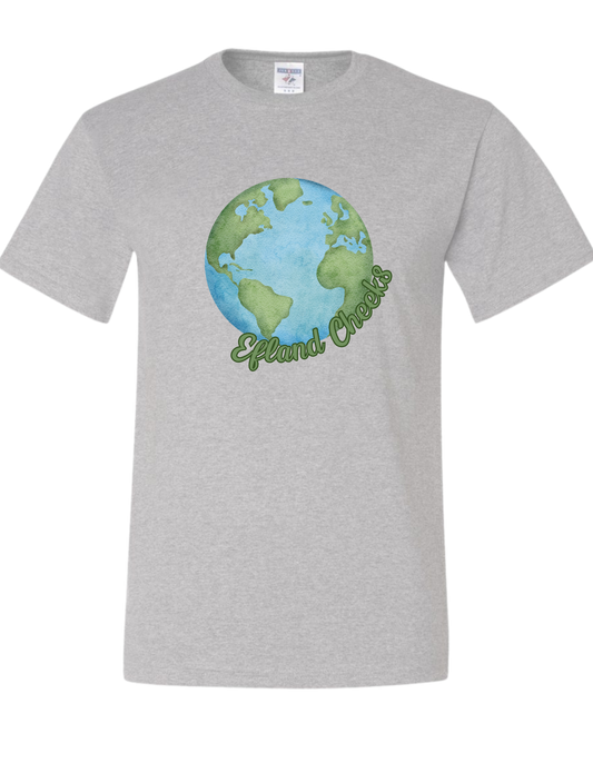 Efland Cheeks Globe with Wording T-Shirt