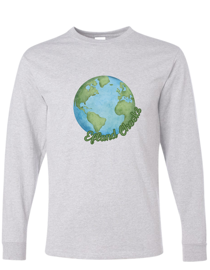Efland Cheeks Globe with wording Long sleeve Shirt
