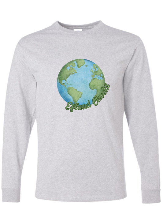 Efland Cheeks Globe with wording Long sleeve Shirt