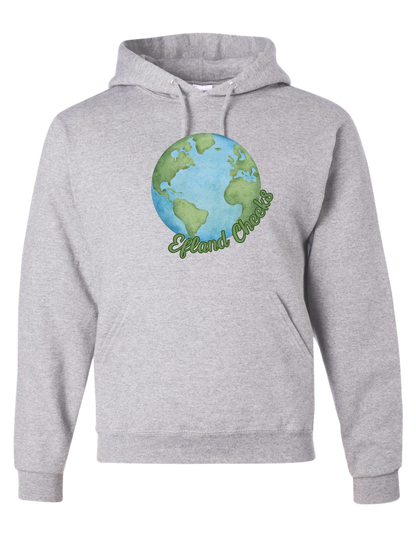 Efland Cheeks Globe with Words Hoodie