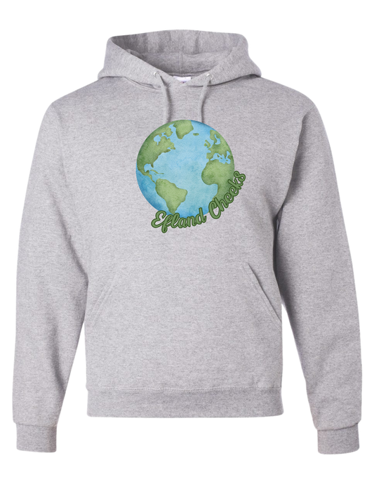 Efland Cheeks Globe with Words Hoodie