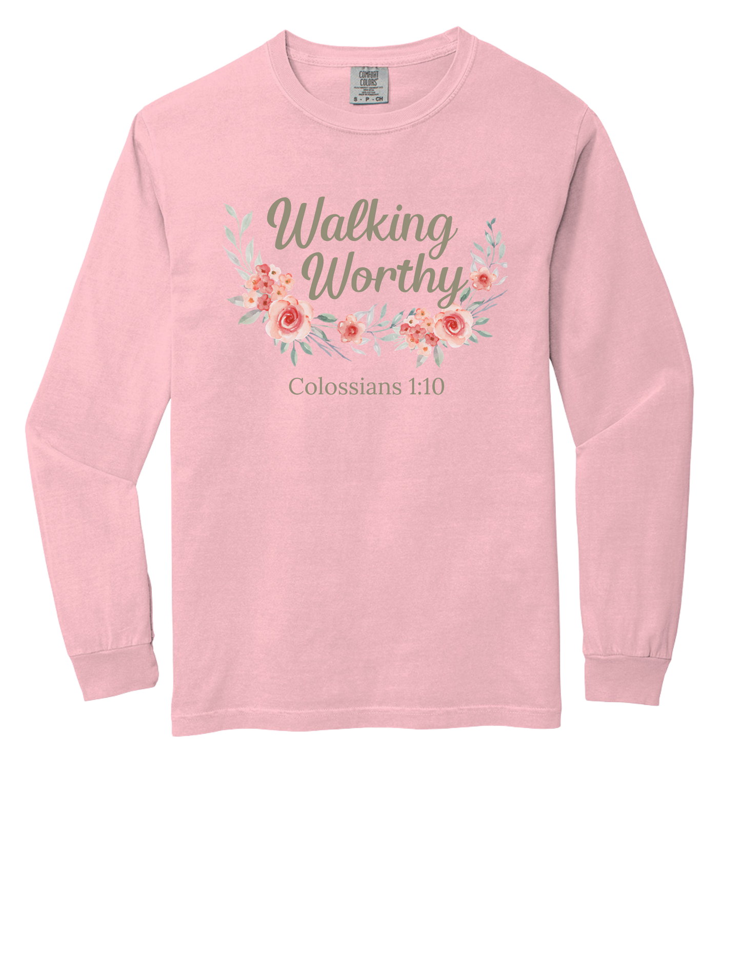 Walking Worthy Long Sleeve COMFORT COLOR Long Sleeve