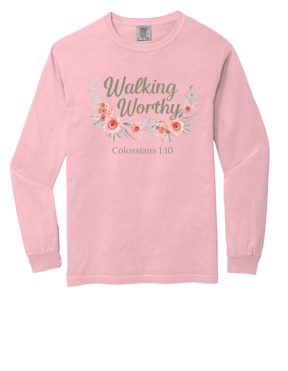 Walking Worthy Long Sleeve COMFORT COLOR Long Sleeve