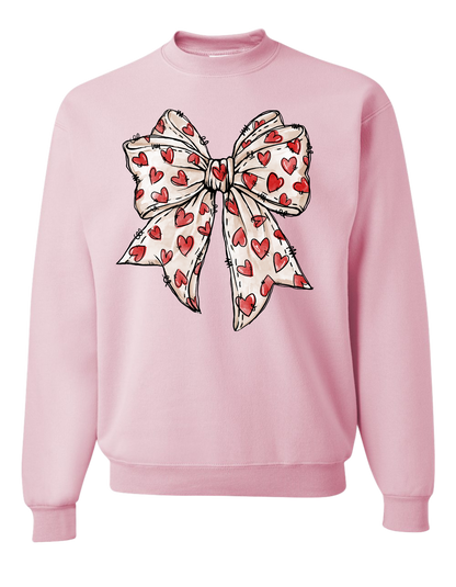Bow of Hearts Crewneck