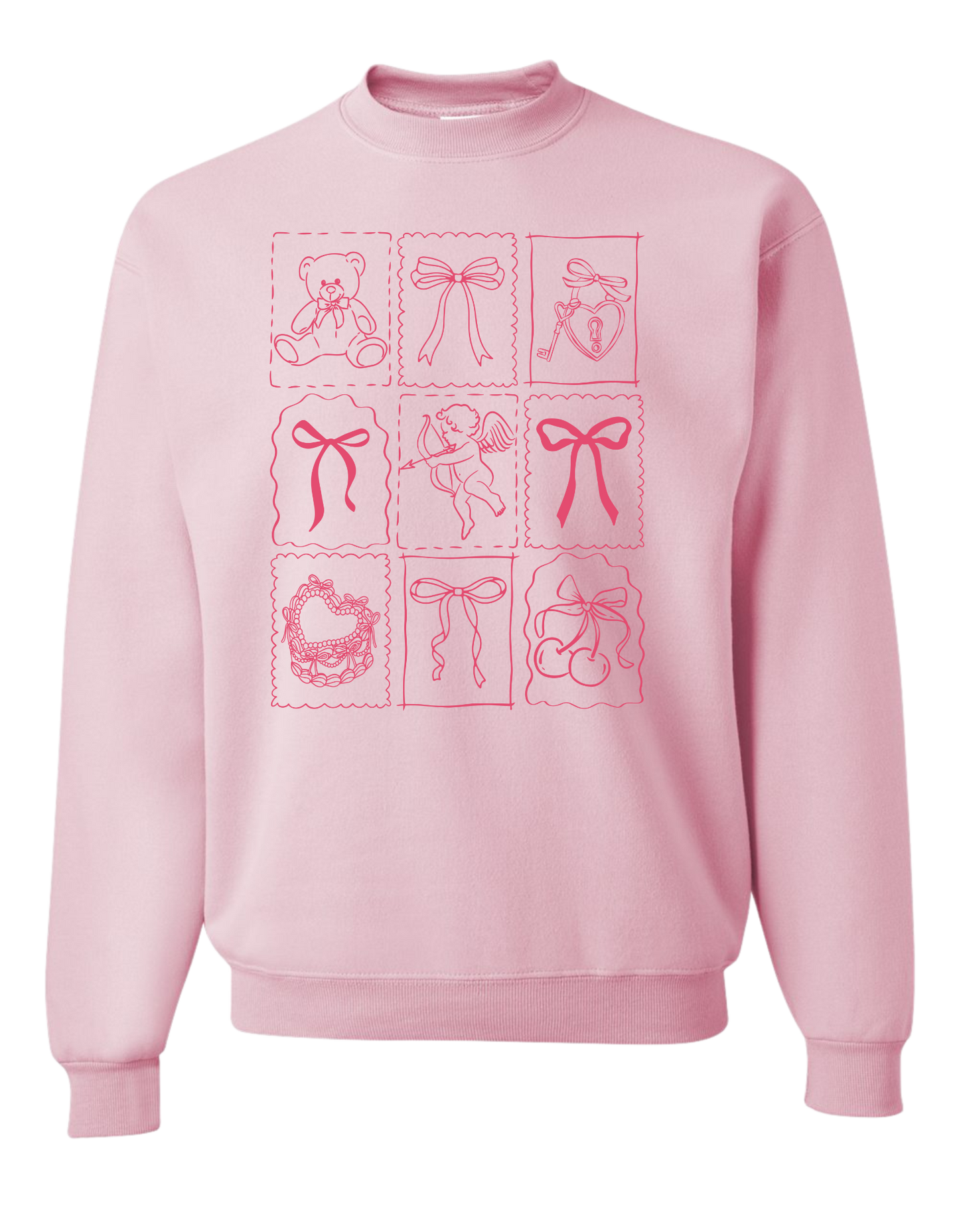 Valentine's Coquette Bow Crewneck