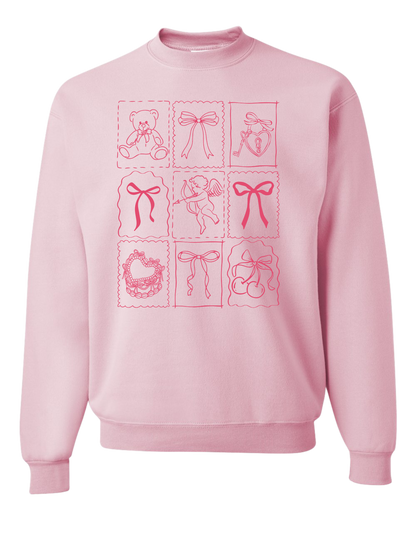 Valentine's Coquette Bow Crewneck
