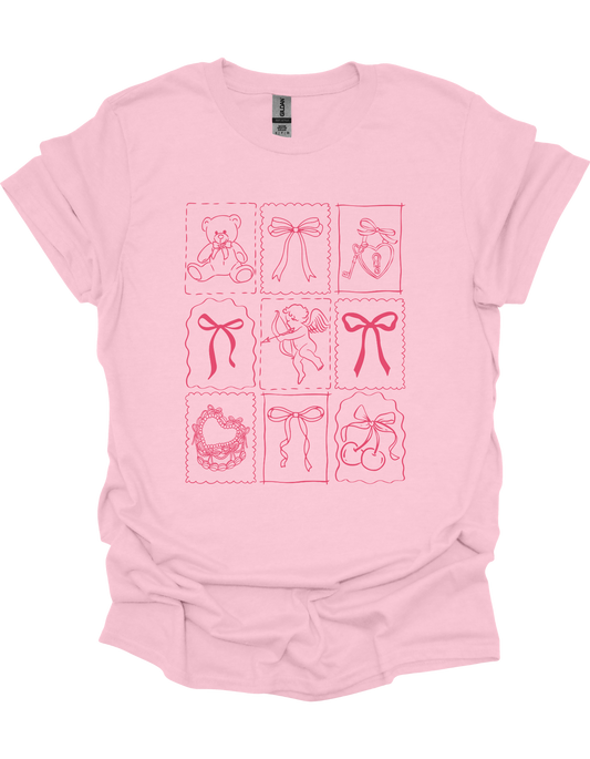 Valentine's Coquette Bow T-Shirt