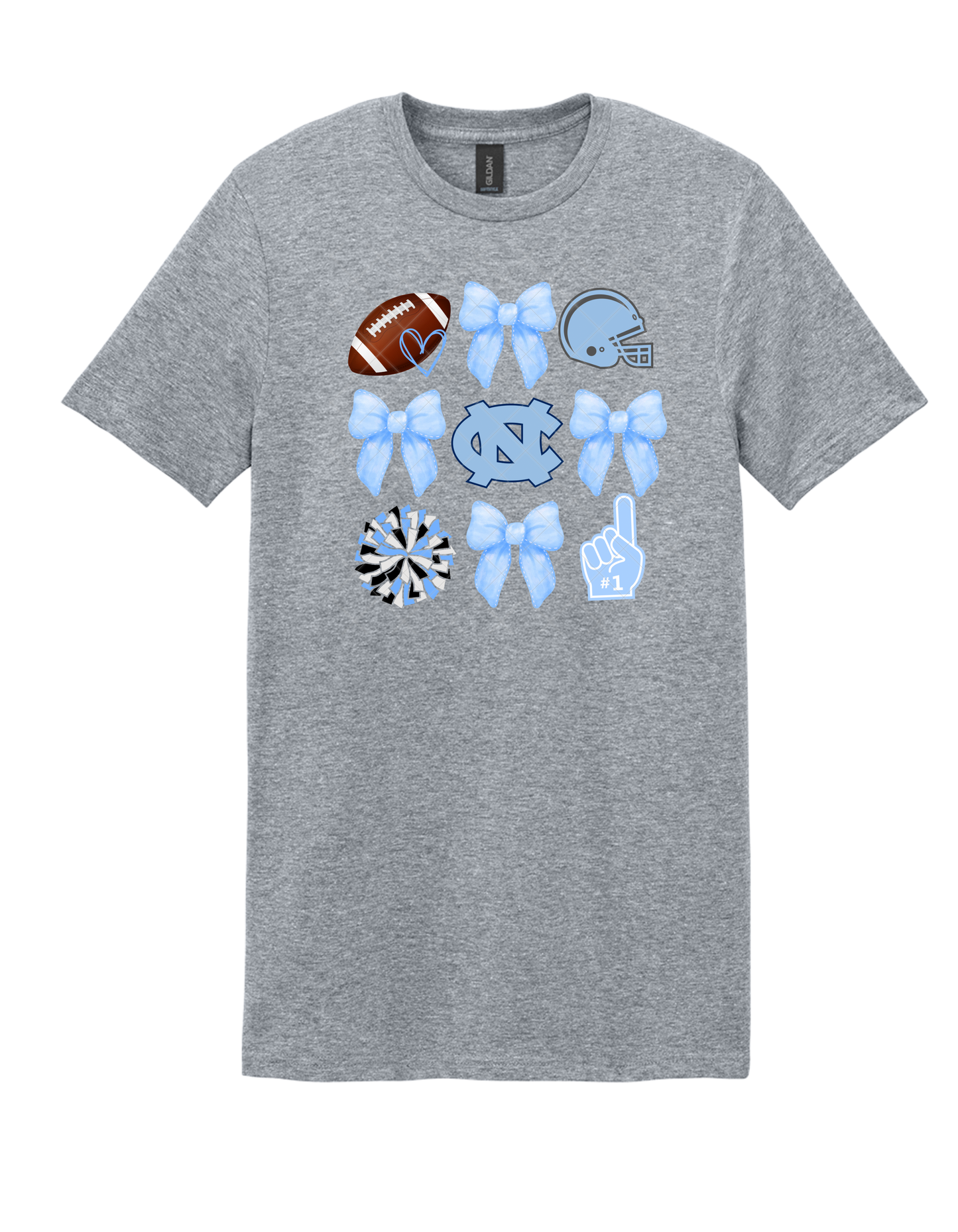 UNC Football Coquette T-Shirt