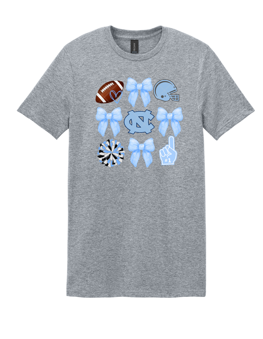 UNC Football Coquette T-Shirt