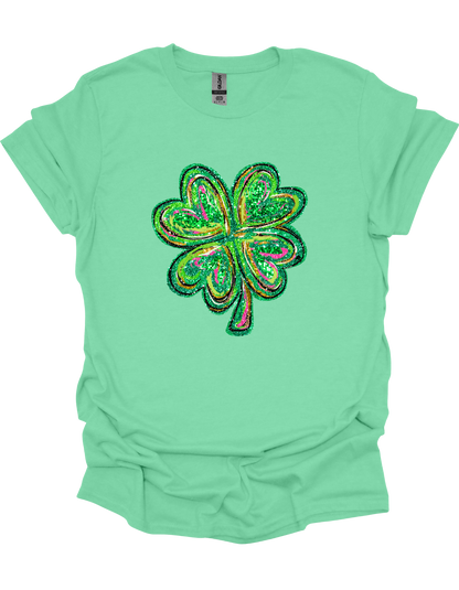 Sparkly Four Leaf Clover T-Shirt