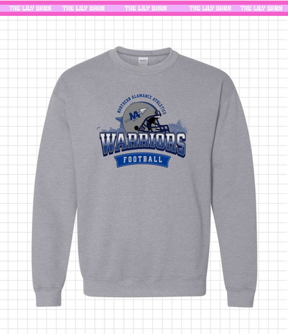 Warriors NA Football Helmet Crewneck