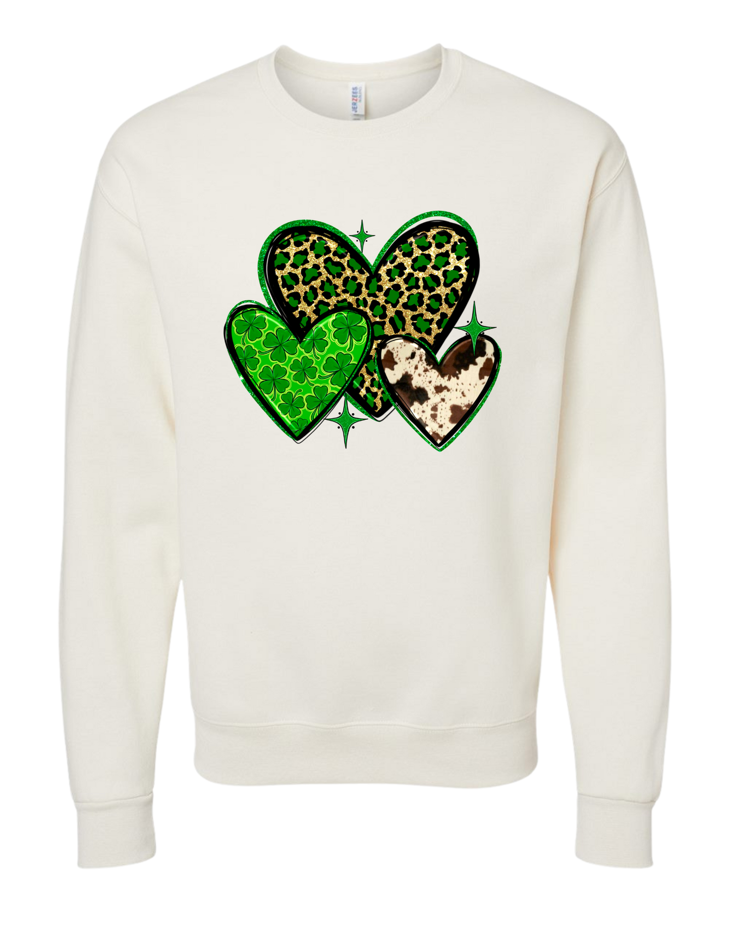 Cheetah Hearts Crewneck