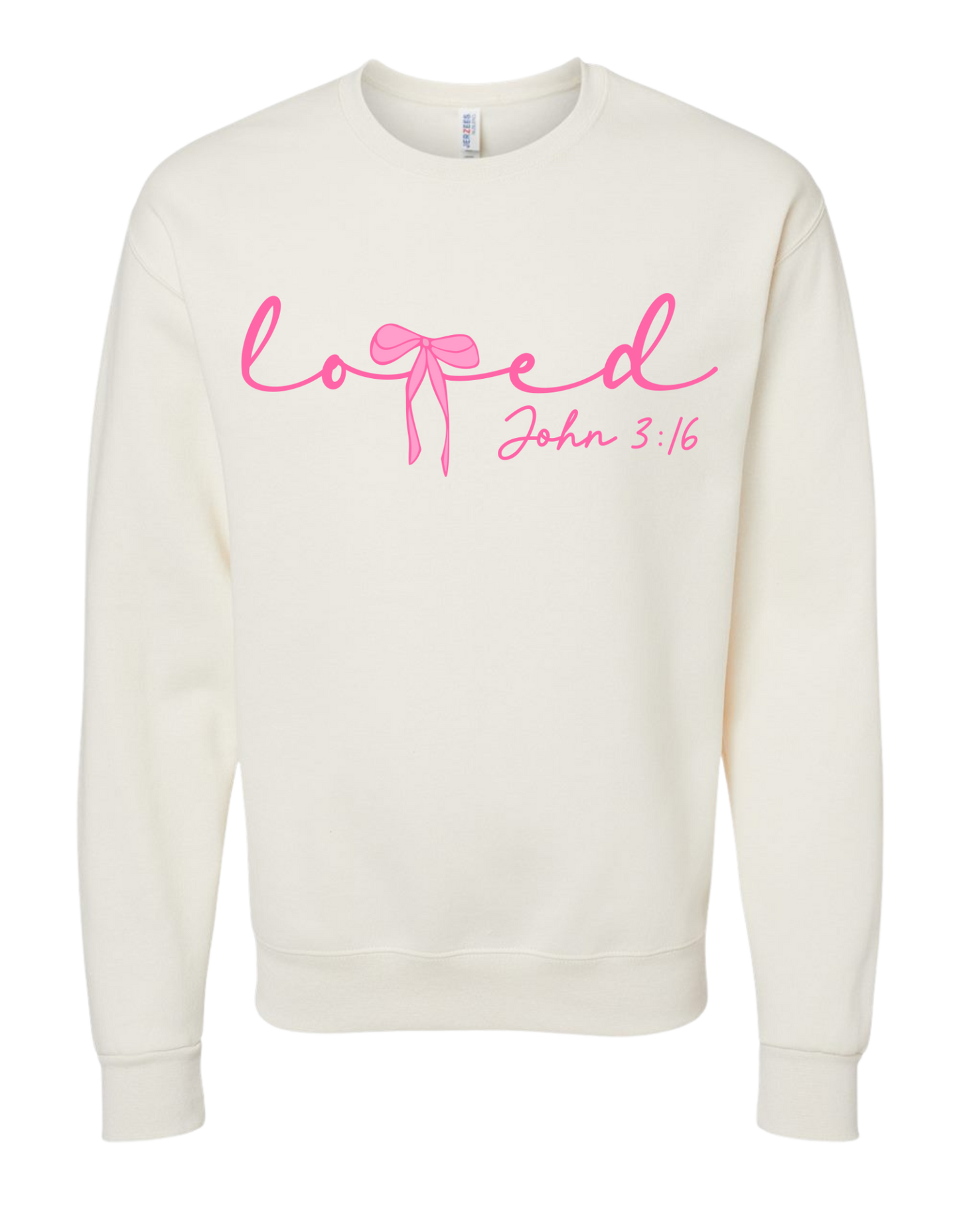John 3:16 with Bows Crewneck